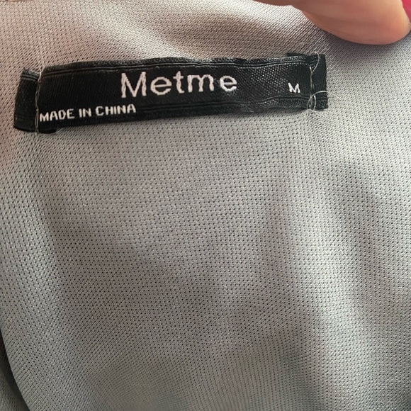 Metme Silver Sequin Fringe Women’s Dress Sz Medium Mermaidcore Balletcore - Picture 11 of 12